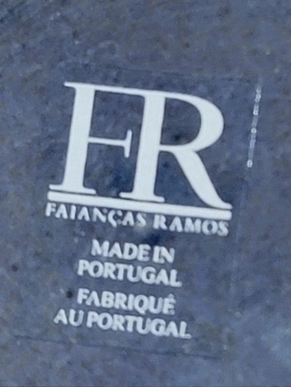 Faiancas Ramos FR Portugal Blue Glazed Planter textured